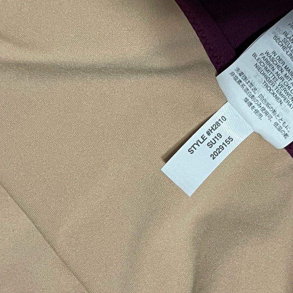 J. Crew Berry Plum Cutout Monokini One Piece Swimsuit. Size US 4 - Picture 7 of 9